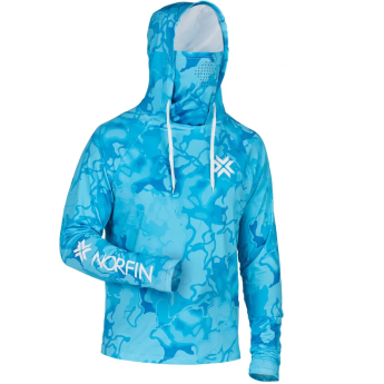 Джемпер NORFIN SUN PRO WAVES HOODIE BLUE р.M